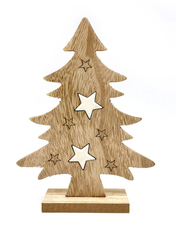 Decorazioni Natalizie Vendita Online.Albero Natale In Legno Linea Merceria Creativa Merceria Vendita Online