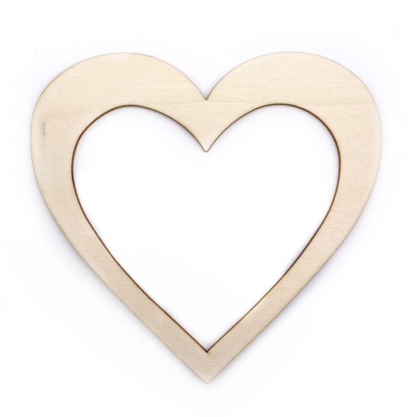 Cornice cuore in legno