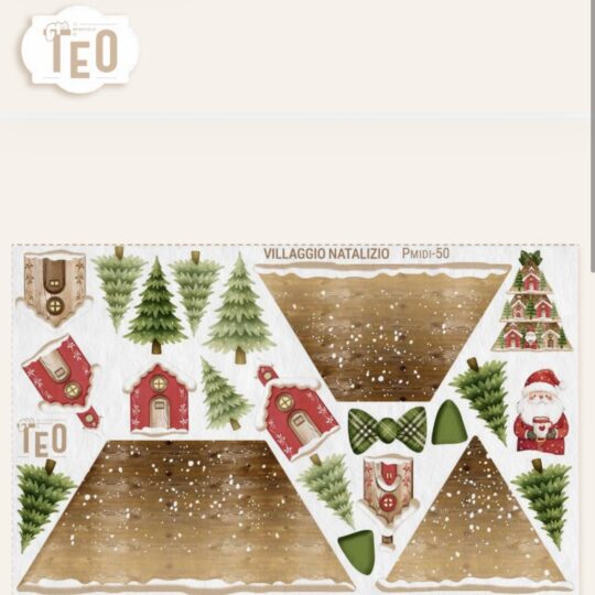 P Midi 50 Villaggio natalizio Meraviglie di Teo